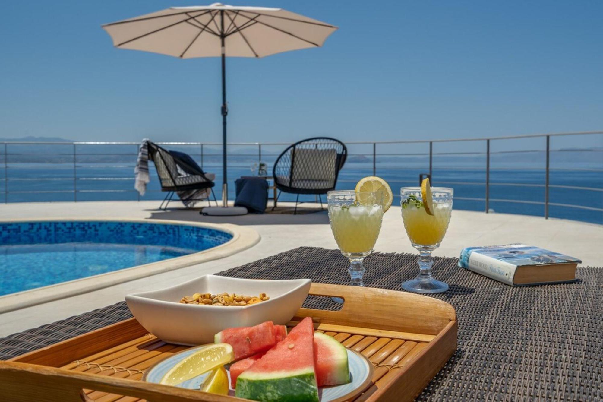 Villa Hemera Ocean View Private Heated Pool Chorafakia المظهر الخارجي الصورة