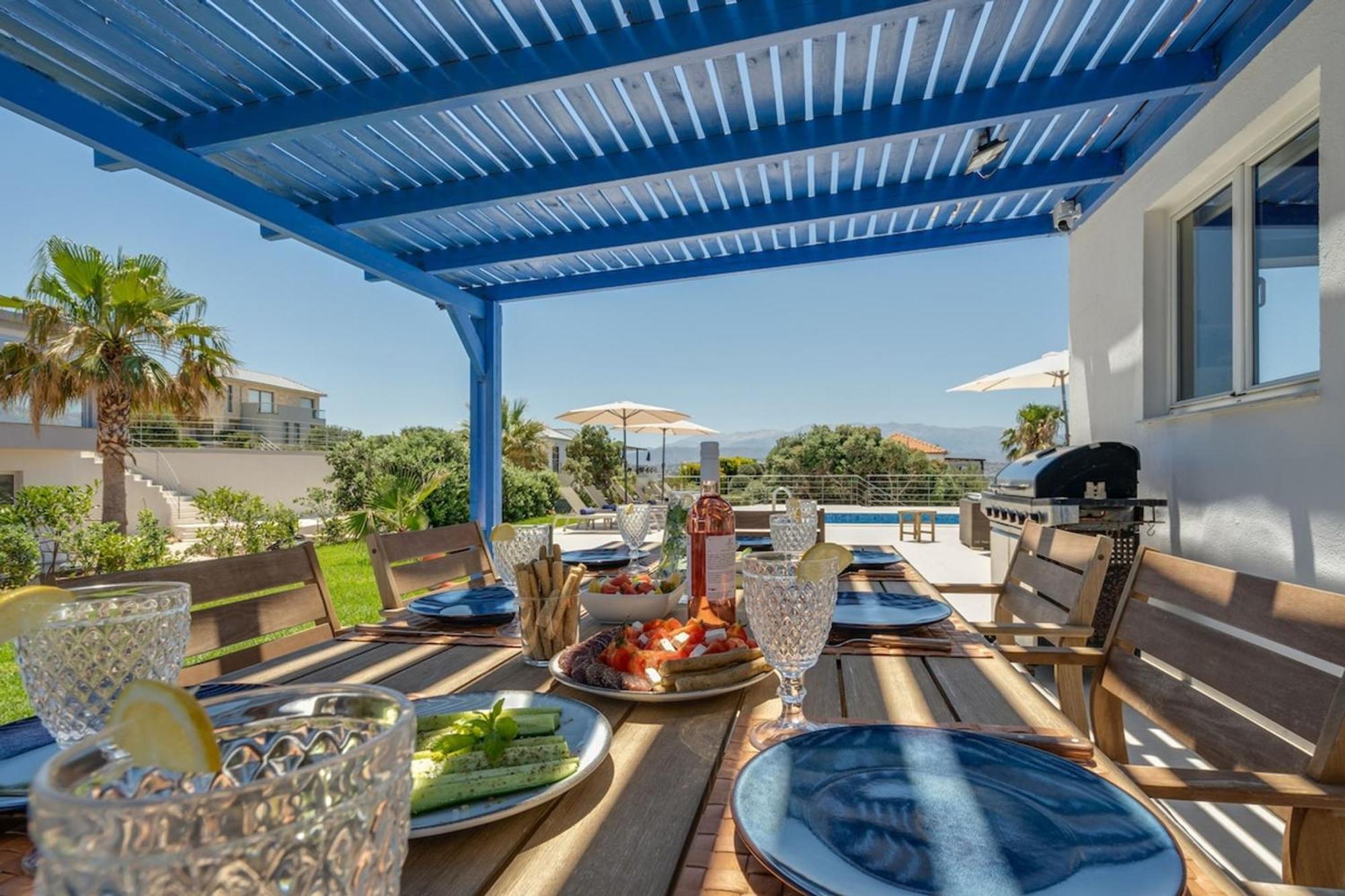 Villa Hemera Ocean View Private Heated Pool Chorafakia المظهر الخارجي الصورة