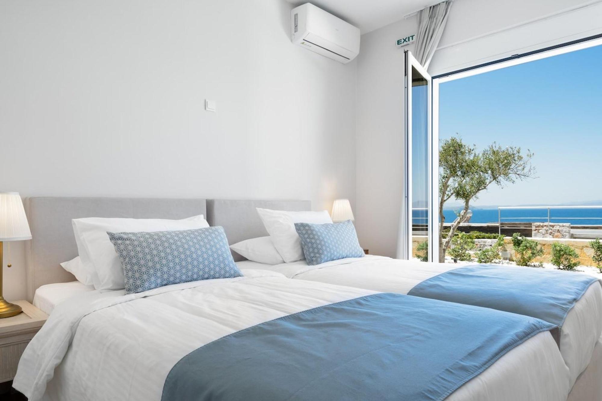 Villa Hemera Ocean View Private Heated Pool Chorafakia المظهر الخارجي الصورة