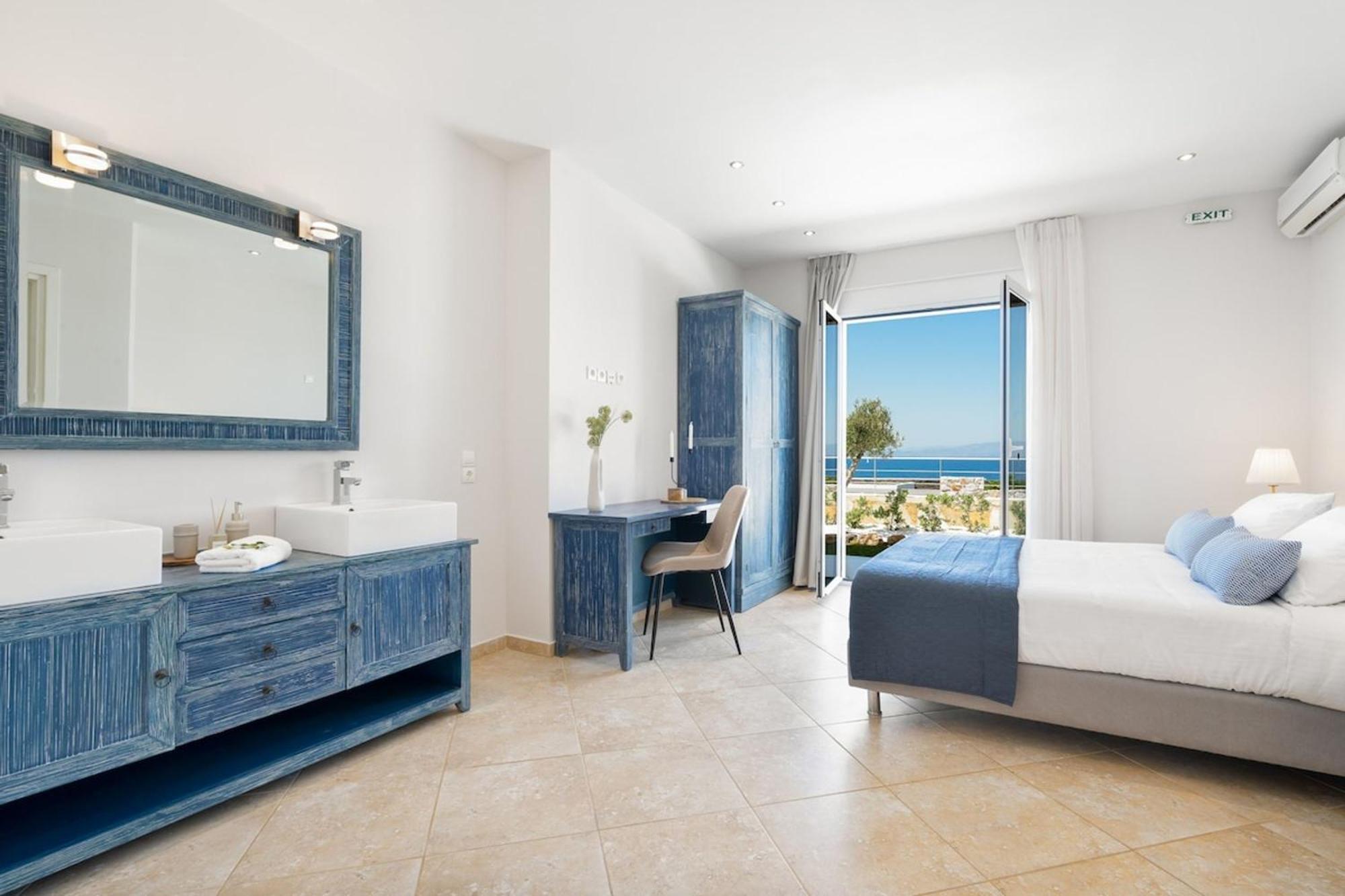 Villa Hemera Ocean View Private Heated Pool Chorafakia المظهر الخارجي الصورة